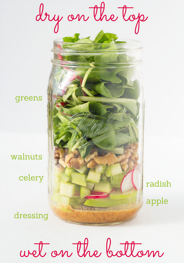 For packing the perfect Mason jar salad.