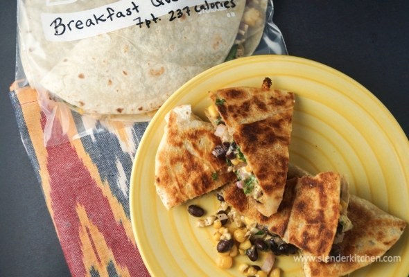 Frozen Breakfast Quesadillas