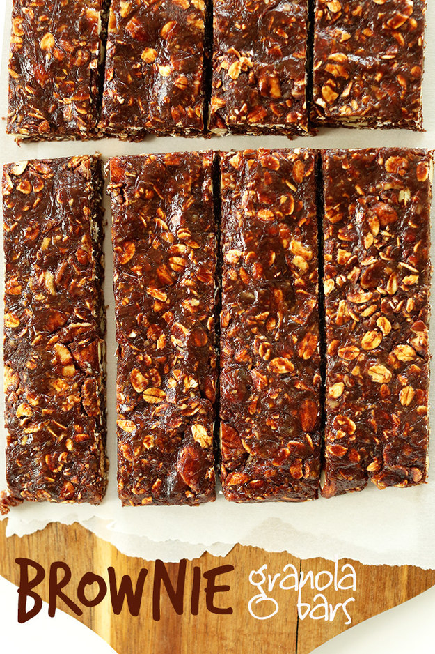 Healthy Brownie Granola Bars