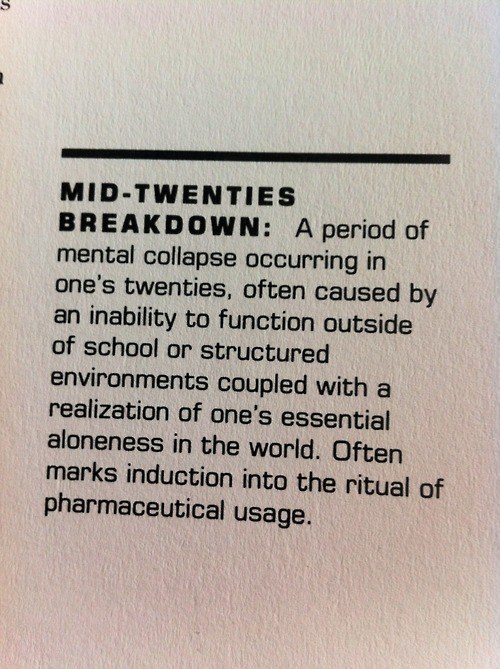 Hearing, "Your twenties are the best years of your life" makes you feel like you're doing something wrong.