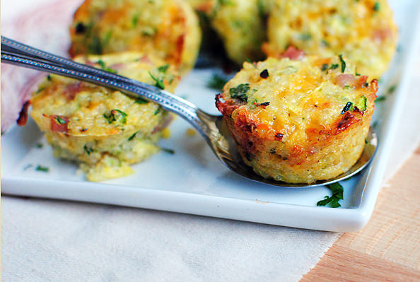 Mini Ham and Cheese Quinoa Cups