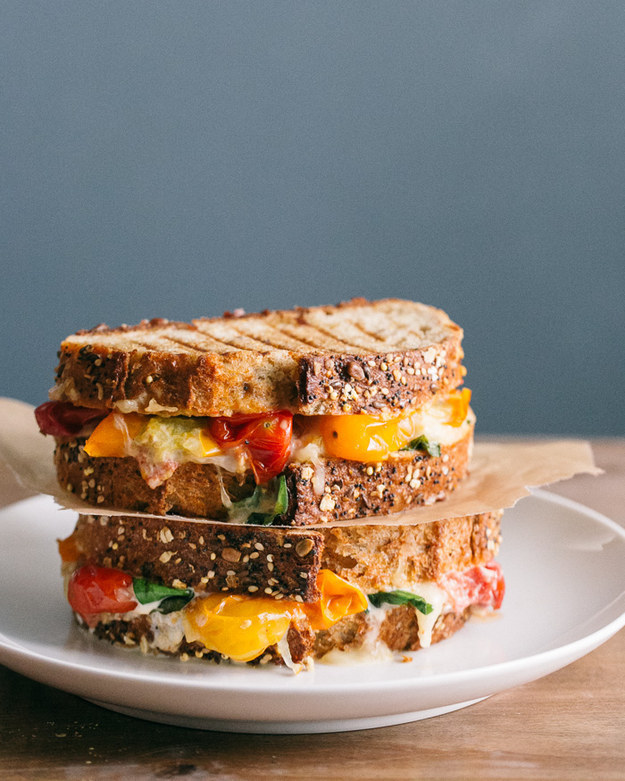Roasted Tomato Basil Grilled Cheese