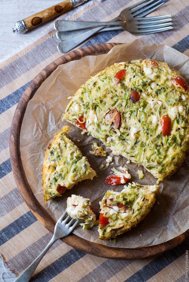 Slow Cooker Frittata With Zucchini, Tomato, and Feta