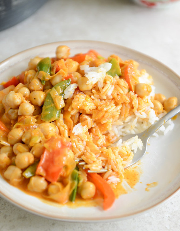 Thai Chickpea Curry With Coconut Rice