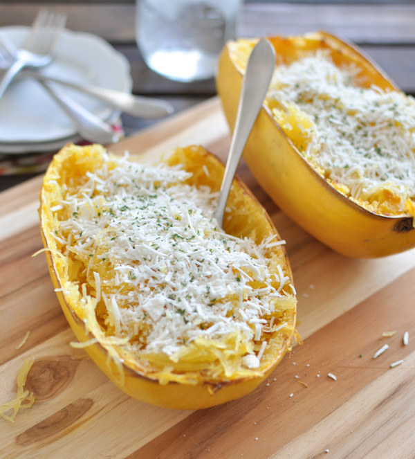 Cheese and Browned Butter Spaghetti Squash