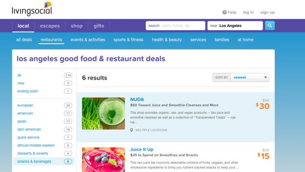 Download daily deal apps to save money on area eateries with healthy options.