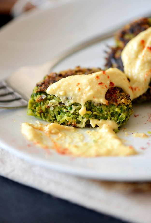 Collard Green and Tahini Falafels