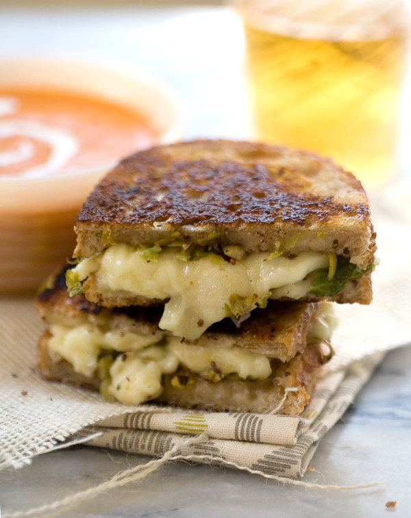 Dijon Brussels Sprout Grilled Cheese