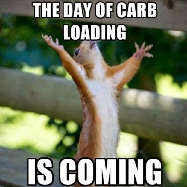 It's acceptable to start carb loading 8 weeks away from race day, right?