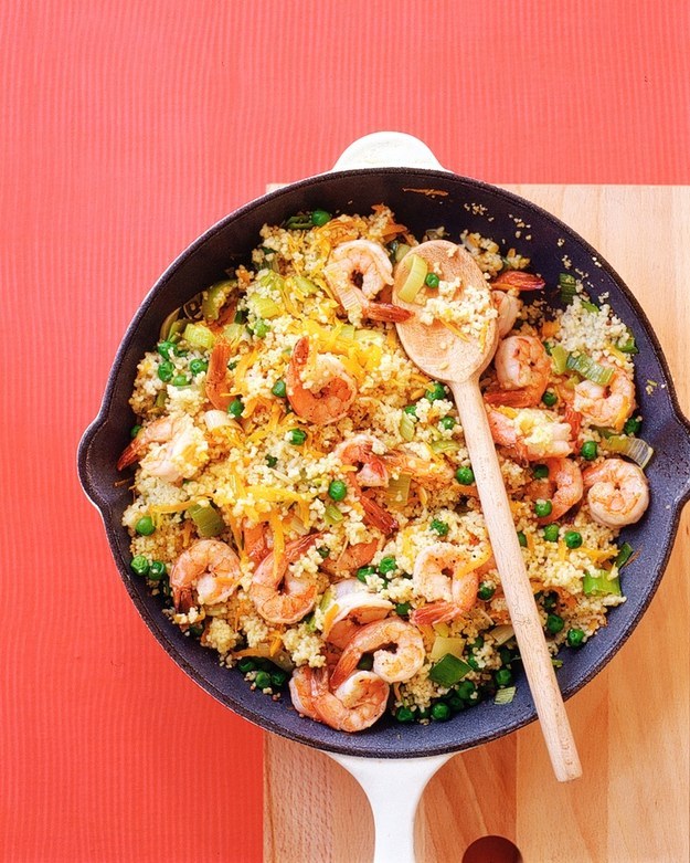 Look at you mingling so effortlessly with all that couscous and shrimp.