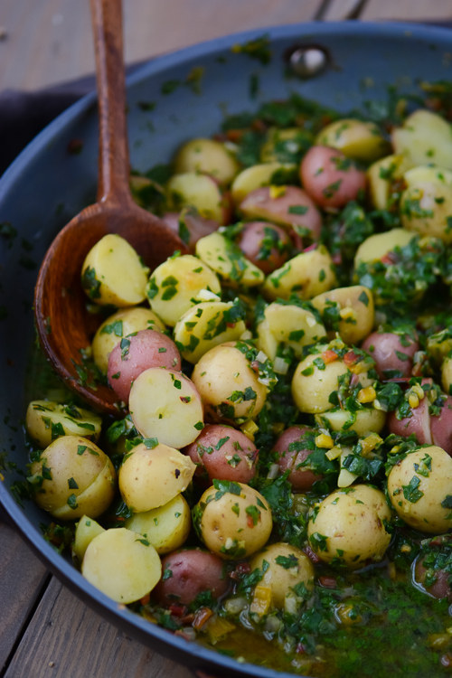 Potatoes in Chard Broth