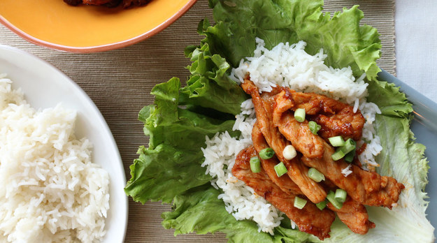 Spicy Korean Pork Lettuce Wraps