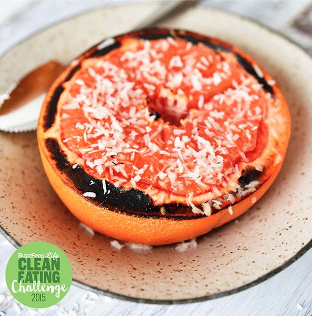 Broiled Grapefruit With Shredded Coconut