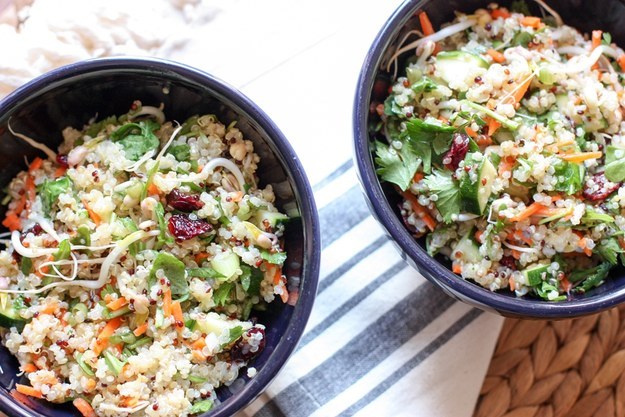 Chopped Quinoa Salad with Cranberries