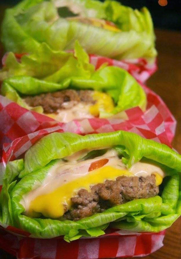 Lettuce Wrapped Cheeseburgers