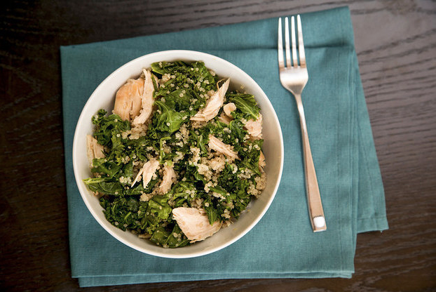 Roast Chicken Bowl with Quinoa and Kale