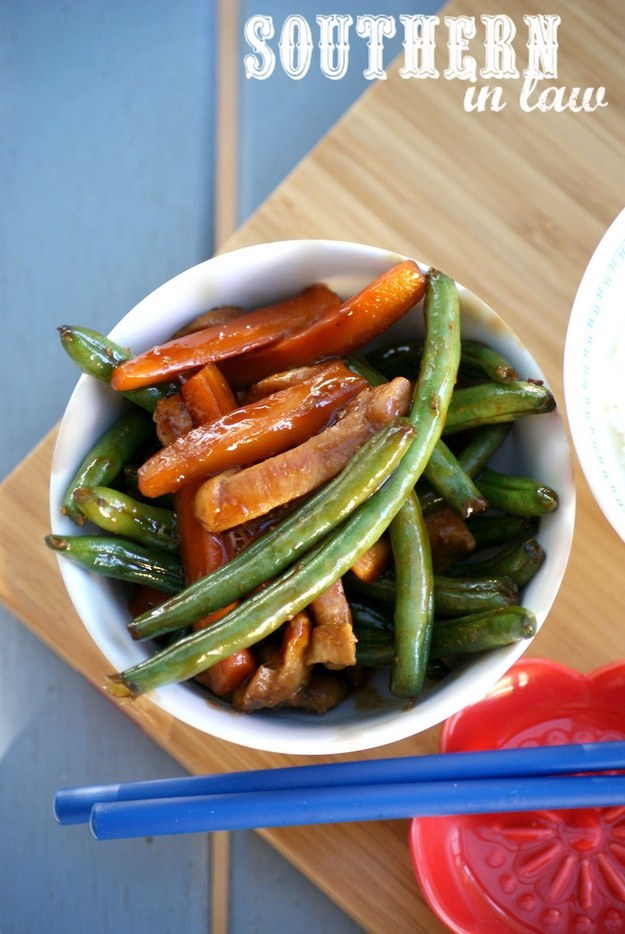 Sticky Peanut Stirfry