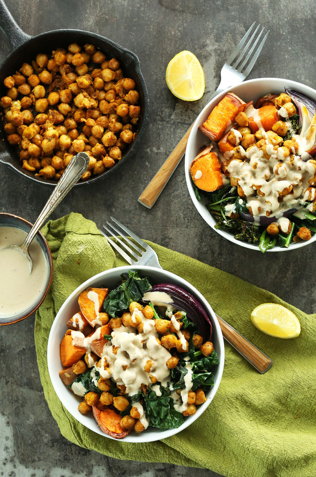 Sweet Potato Chickpea Buddha Bowl