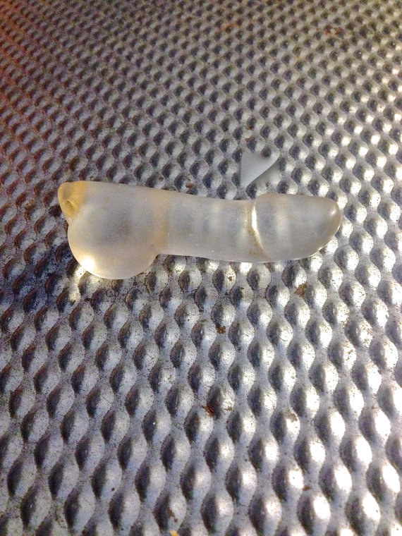 This antique crystal "love luck charm magic fertility penis."