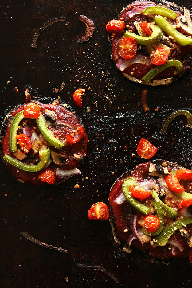 Vegan Portobello Pizzas