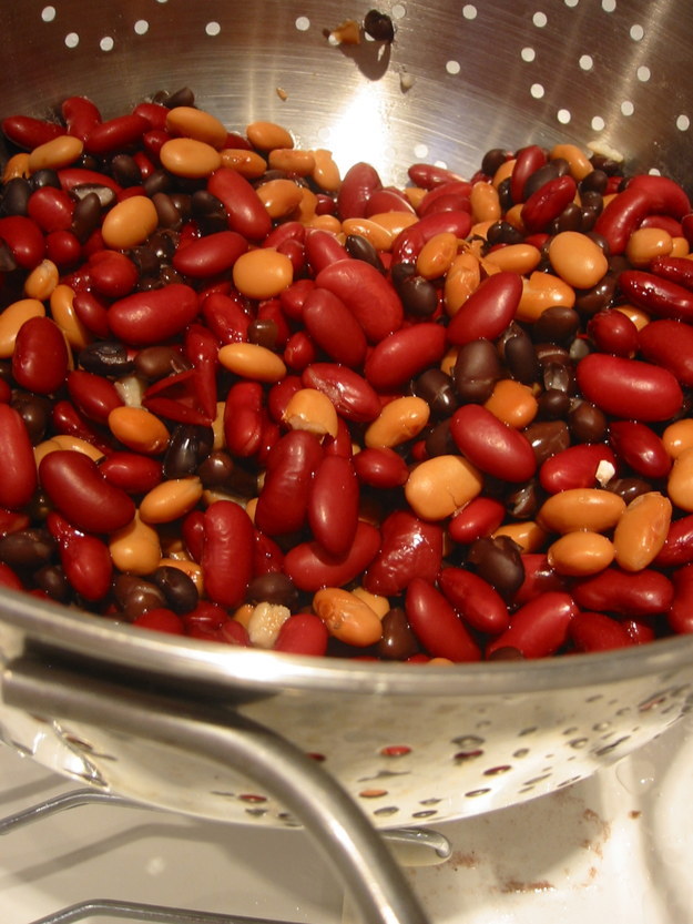 Always rinse canned vegetables and beans.