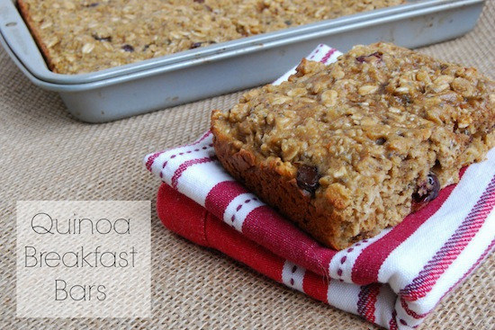 And if you have the time or inkling, batch-prep a few actual meals while you're at it. Like these quinoa breakfast bars.