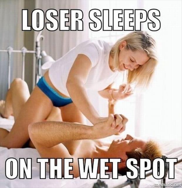 And when you’re ready to go to sleep but the wet spot is like LOL have fun with that.