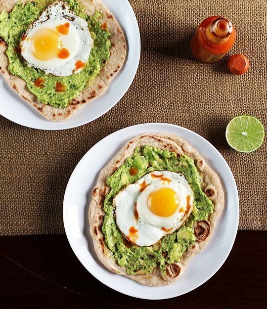 Avocado and Egg Breakfast Pizza