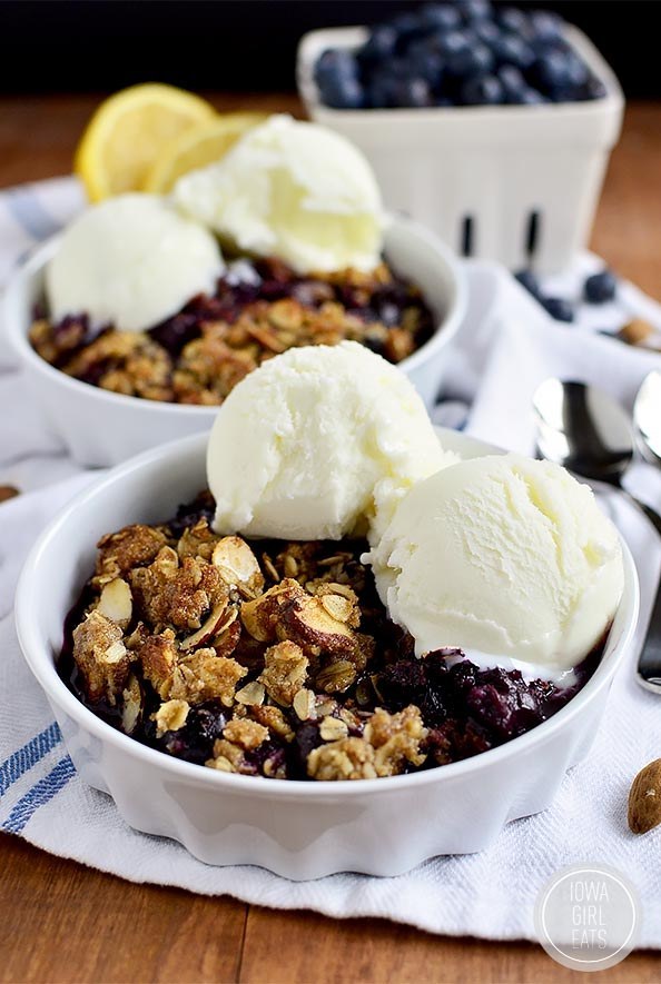 Blueberry Almond Crisp