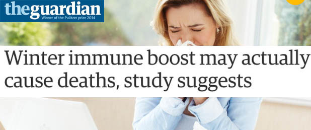 FYI your immune system fought off that infection just so it could kill you later