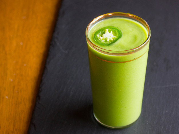 Spicy Chard and Pineapple Smoothie