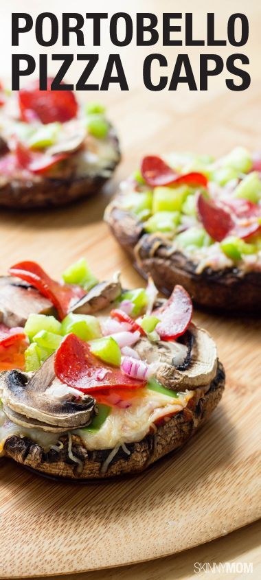 These portobello "pizza" caps.