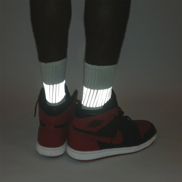 These reflective socks ($16)