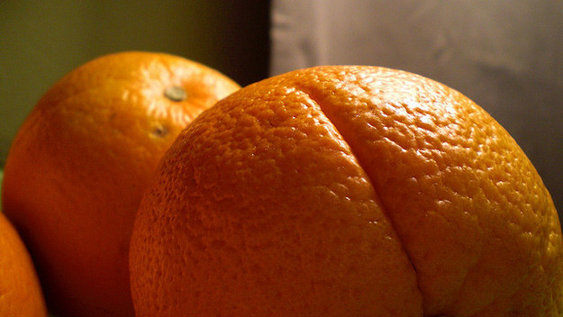 This bootylicious orange that shows there’s nothing wrong with a little dimpling.