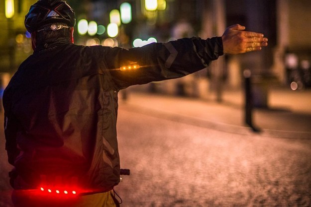 This commuter jacket with turn signals ($135)