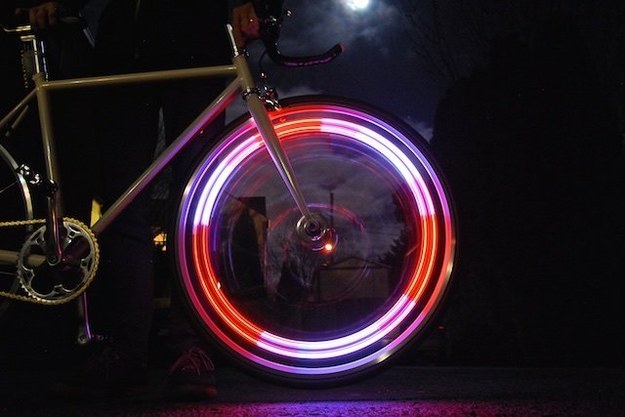 This LED spoke light for your wheels ($26)