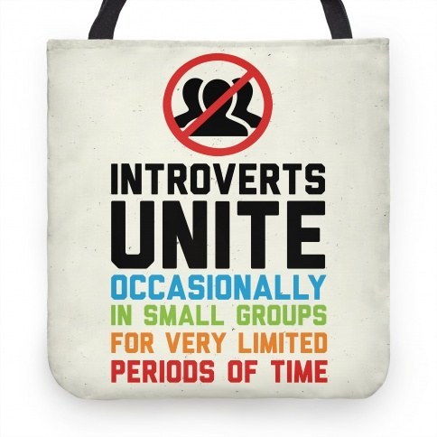 This official Introvert Club bag.