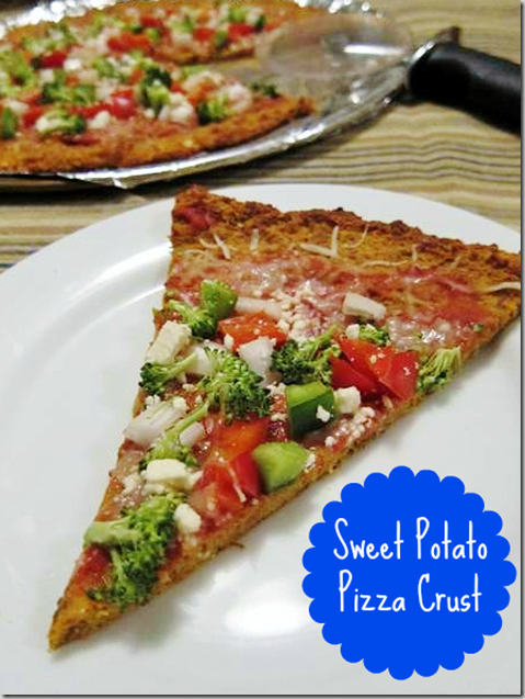 This sweet potato "pizza" crust!!!